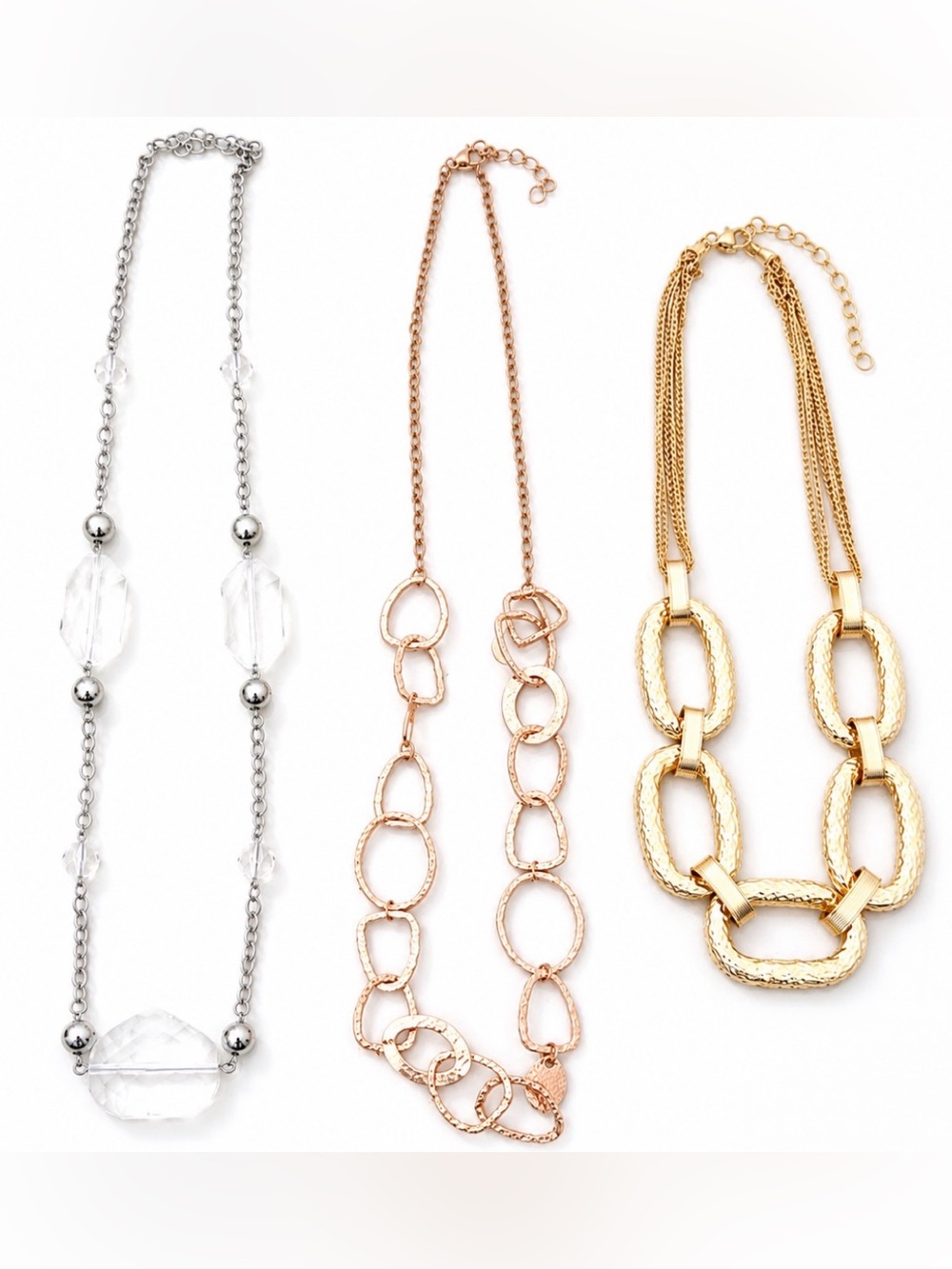 Paparazzi Statement Necklace Bundle Gold Silver Rose Gold Fashion Jewelry Lot